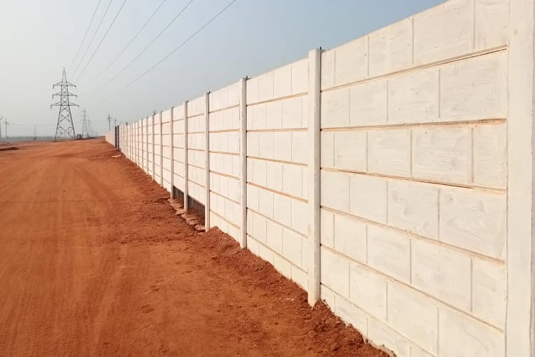RCC Compound Walls Installation