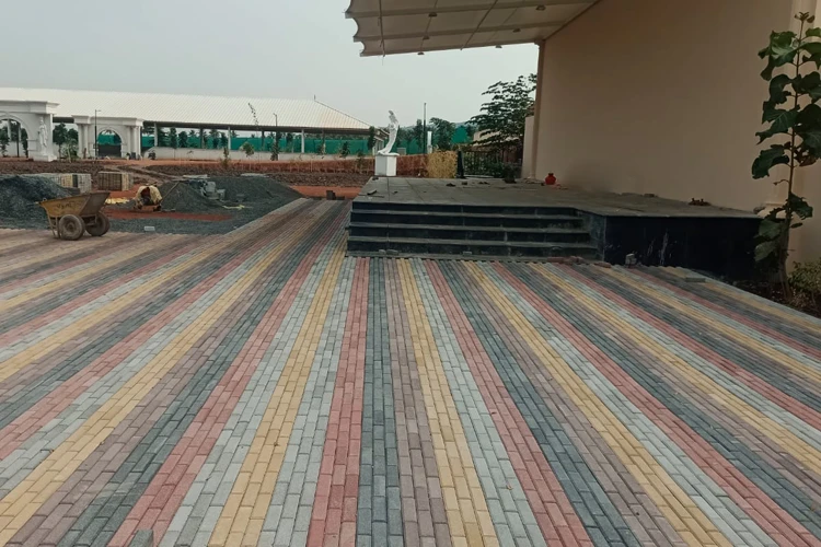 Shot Blast Pencile Paver Installation Process